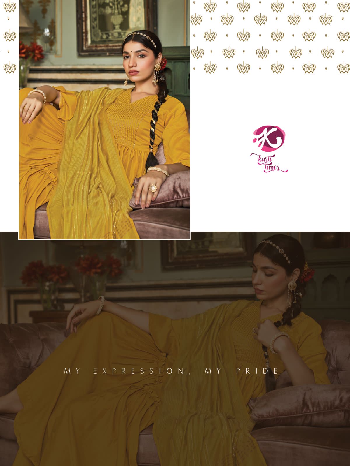 NAKKASHI Heavy Wedding Wear Fancy Designer Chinnon Silk Readymade Suit Collection